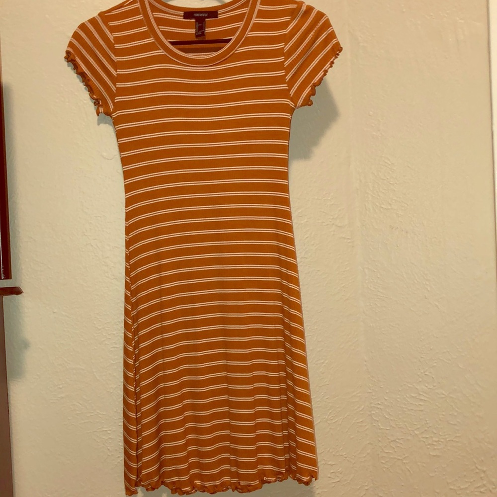 Never worn striped mini dress